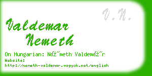 valdemar nemeth business card